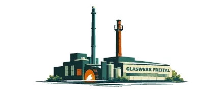 Illustration einer Fabrik